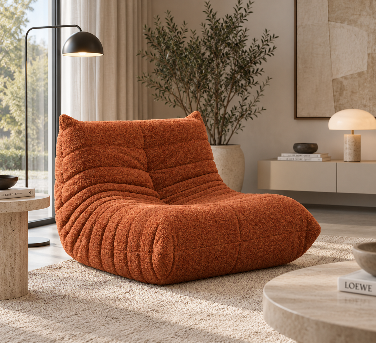 Fauteuil Velours Compressé | Coza