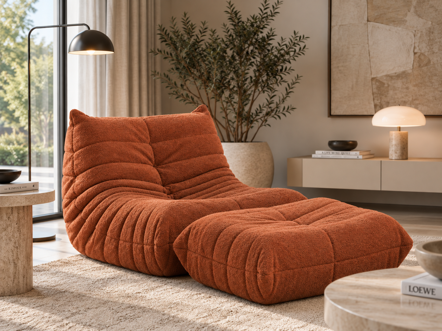 Fauteuil Velours Compressé | Coza