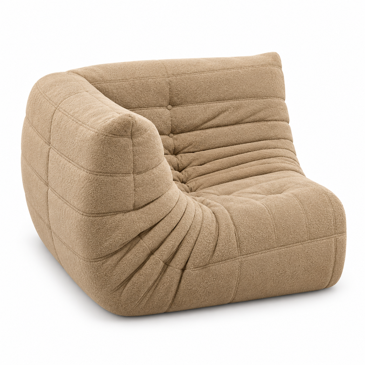 Fauteuil Coin Velours Compressé | Coza