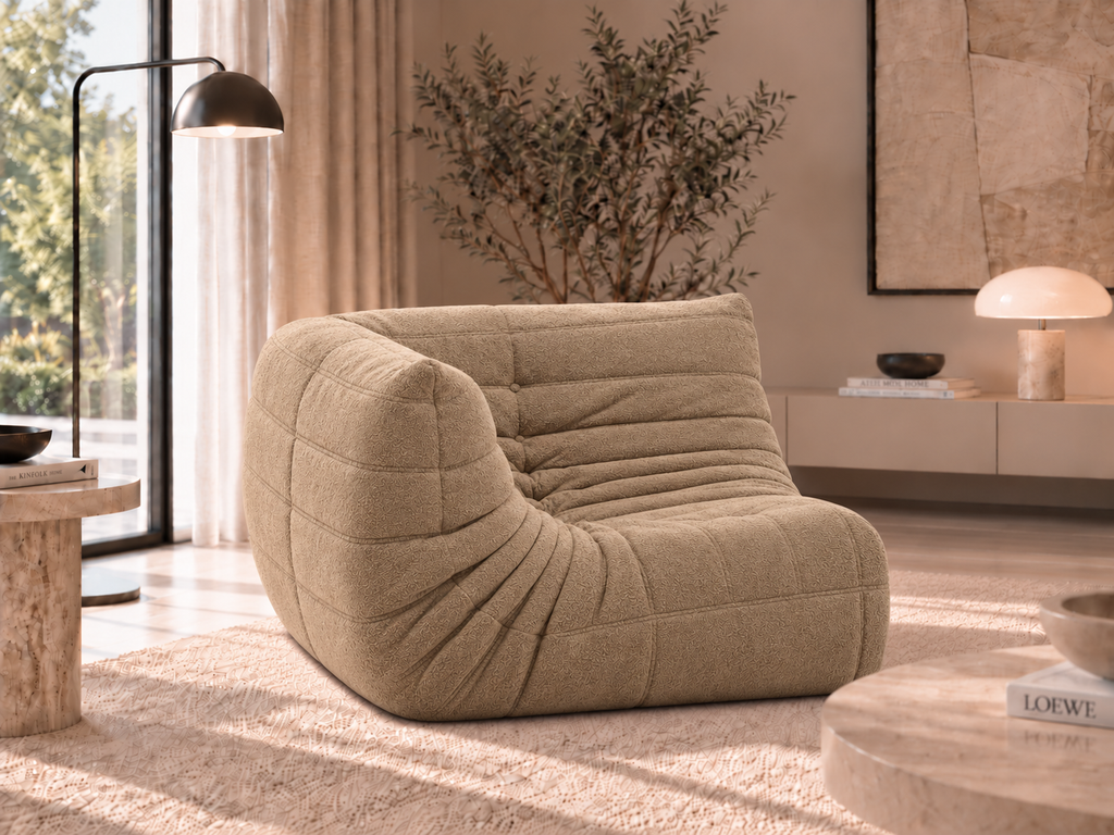 Fauteuil Coin Velours Compressé | Coza