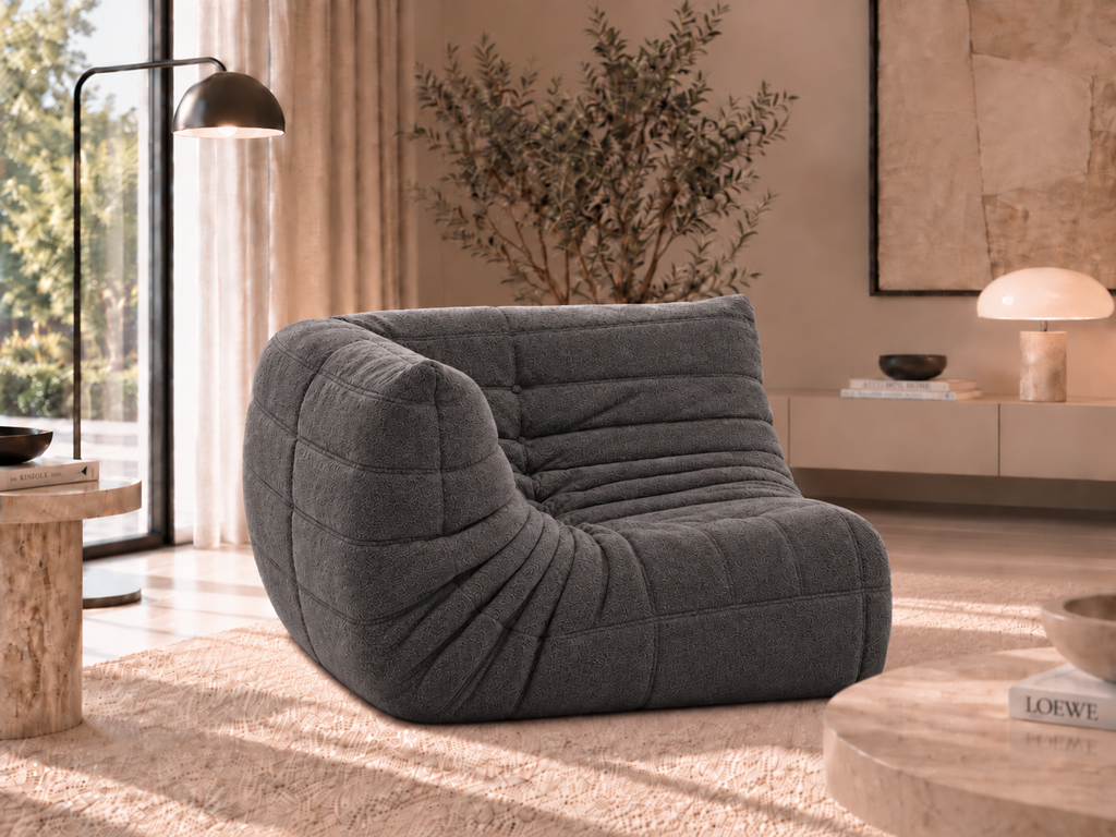 Fauteuil Coin Velours Compressé | Coza