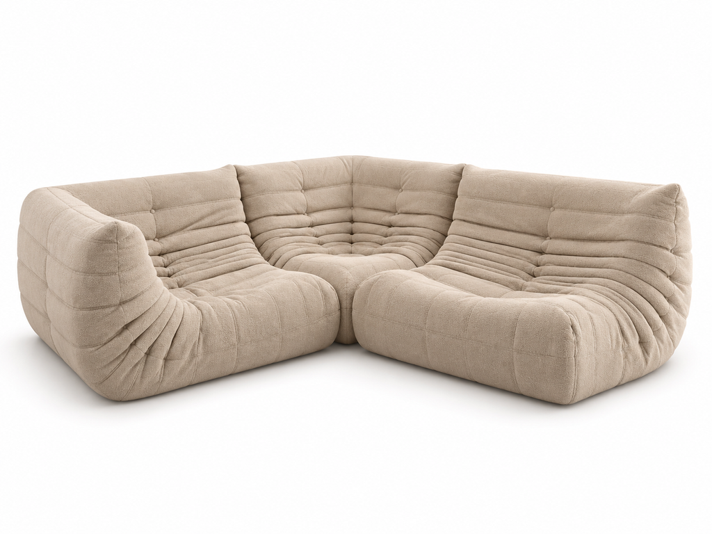 Fauteuil Coin Velours Compressé | Coza