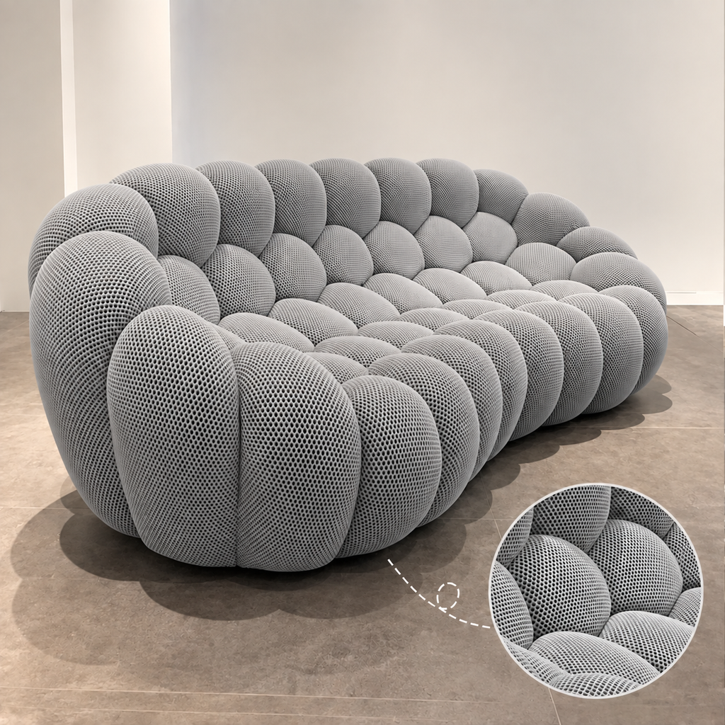 Canapé 2 Places Gris 190 cm Compressé | Bolo
