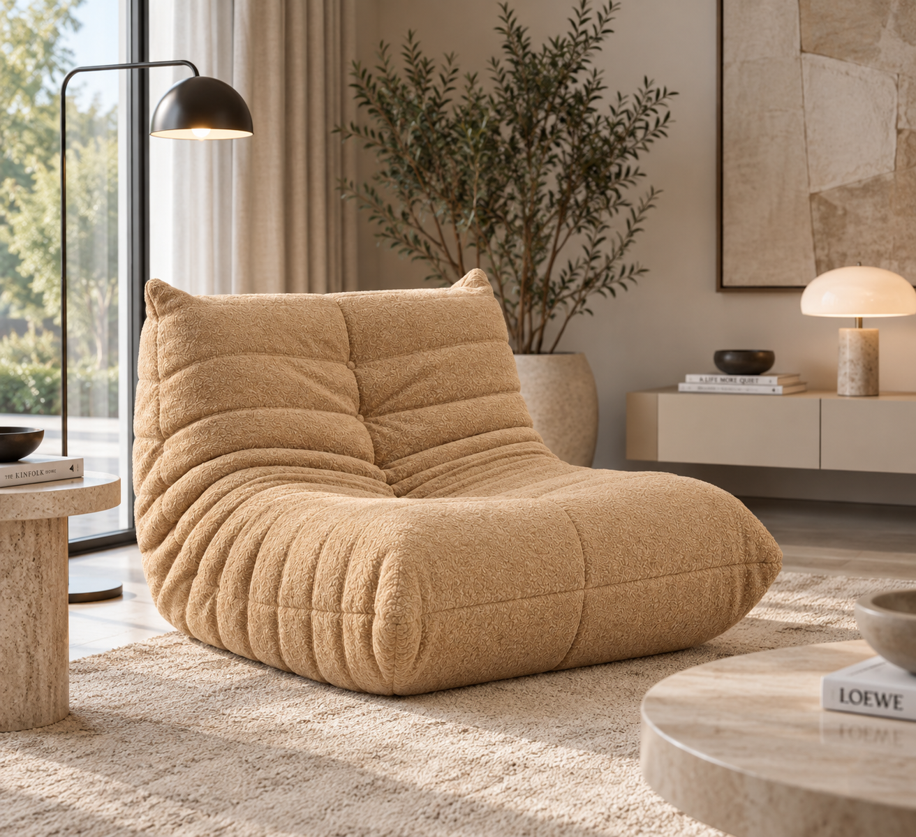 Fauteuil Velours Compressé | Coza
