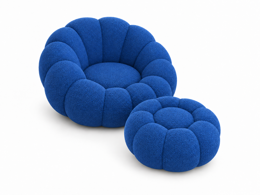 Fauteuil avec Pouf Compressé | Pufa