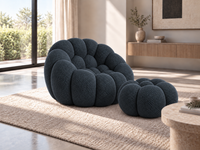 Fauteuil Bleu Foncé Compressé | Bolo