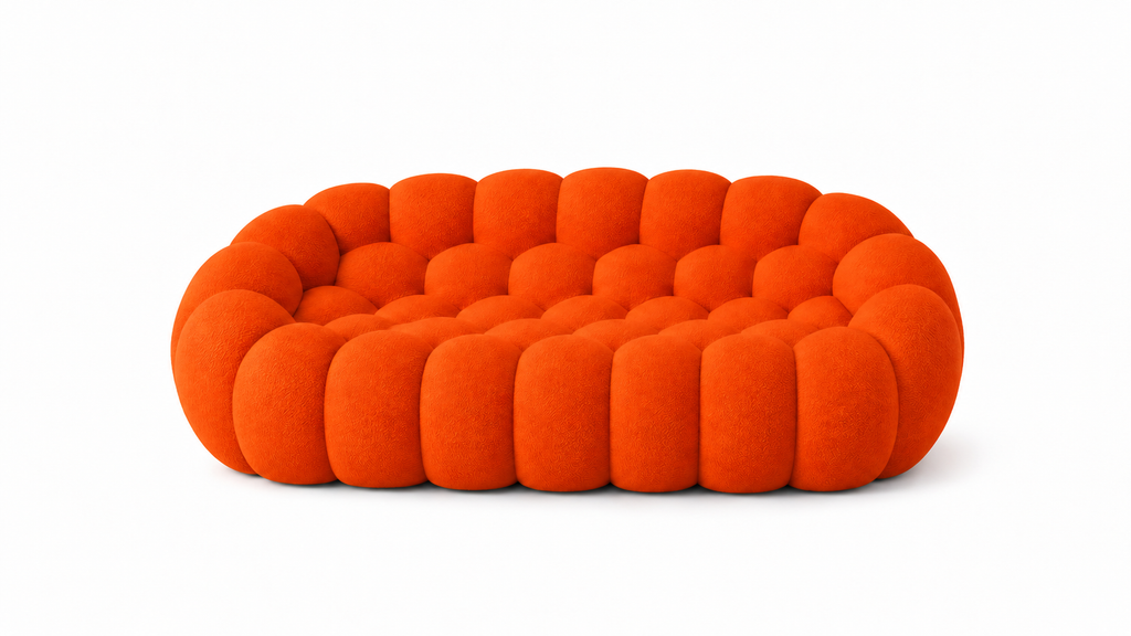 Canapé 3 Places Orange 240 cm Compressé | Bolo